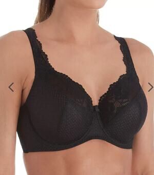 Fit Fully Yours - Serena Lace Multi-Part Underwire Bra Black 40F - Black